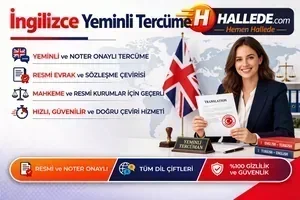 İngilizce Yeminli Tercüme